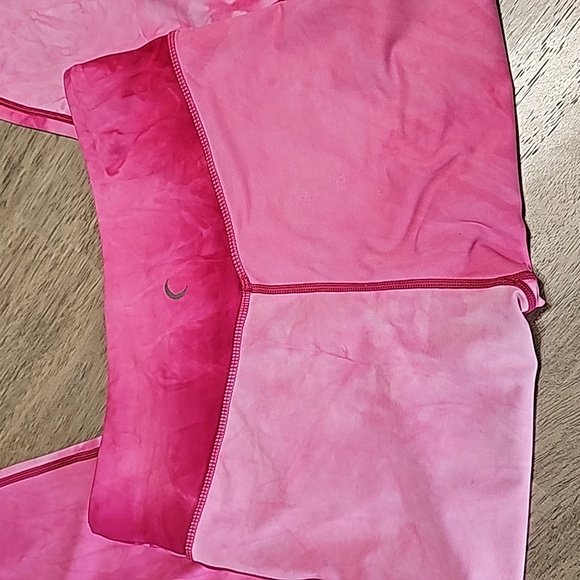 ZYIA Hendrix Mesh Light n Tight Hot Pink Tie Dye Legging Capris Size 6-8 - Picture 4 of 10